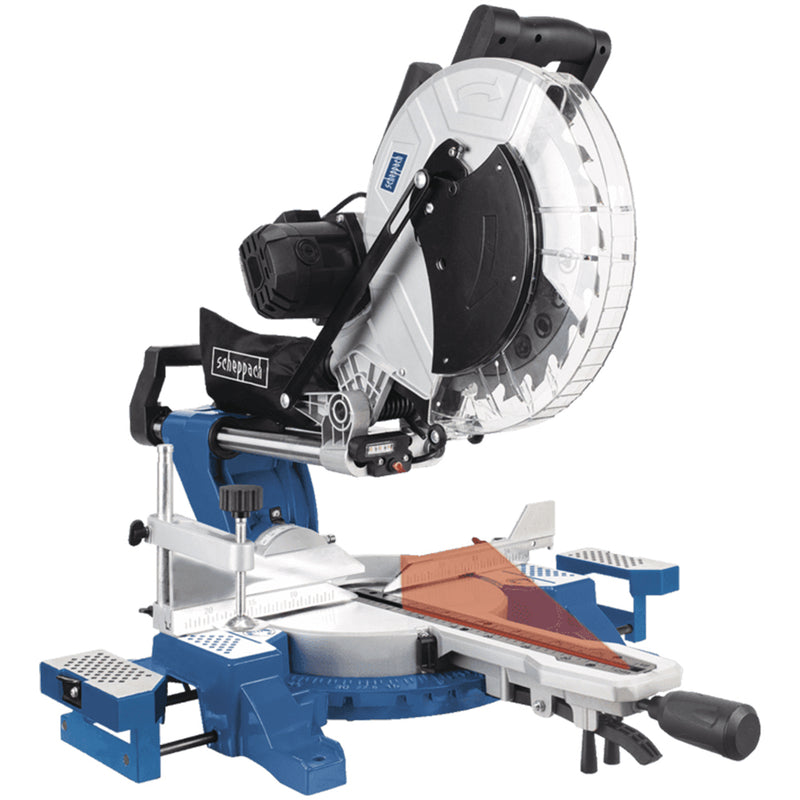 Fierastrau debitat Scheppach HM 140 L putere 2000 W turatie 3800 rpm panza 305 mm