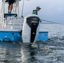 Motor barca Honda BF350 XDU cu mansa cizma lunga DBW 150 CP 4T pornire electrica elice de inox cu 3 aripi port incarcare 70A-Argintiu Aquamarine