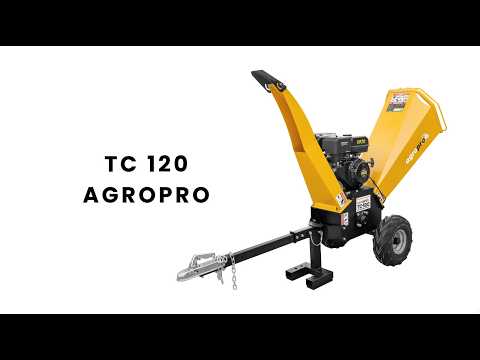 Tocator crengi AgroPro TC120 motor RATO 15 CP benzina capacitate tocare 120 mm