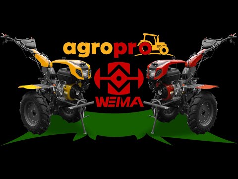 Motocultor Weima WMX 620 motor 7 CP latime lucru 62 cm freza tractata roti cauciuc roti metal ansamblu cosire cu lama 90 cm
