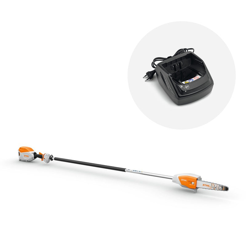 Motofierastrau telescopic profesional STIHL HTA 66 putere 0.85 kW lama 30 cm lungime 240 cm + incarcator AL 101