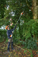 Motofierastrau telescopic profesional STIHL HTA 66 putere 0.85 kW lama 30 cm lungime 240 cm acumulator si incarcator neinclus