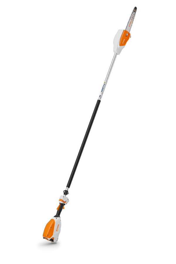 Motofierastrau telescopic profesional STIHL HTA 66 putere 0.85 kW lama 30 cm lungime 240 cm acumulator si incarcator neinclus