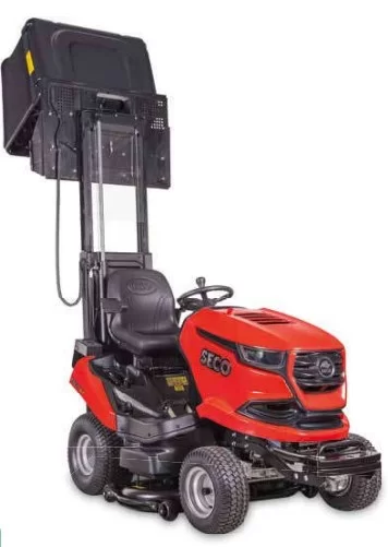 Tractor de gradina STARJET UJ102/26H VK400 motor BRIGGS & STRATTON 26 CP latime taiere 102 cm colector basculant la inaltime contor ore functionare claxon functie AUTO-MAN colectare maruntire