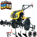 Motocultor ProGARDEN Campo 1273 Alpine motor 12 CP diesel Euro V 2+1 viteze latime lucru 162 cm roti 6.00-12 pornire electrica 2 prize putere roti metal plug arat rarita reglabila plug cartofi cultivator 5l ulei