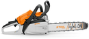 Motofierastrau STIHL MS 182 putere 2.2 CP lama 40 cm 1.3 mm pas lant 3/8"P + ulei amestec 2T 1L + ulei forest plus 2L + 2x extra lant + extra sina + pila lant