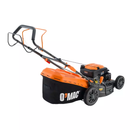 Masina de tuns gazon O'MAC MG 60 motor RV210-S 6 CP 209 cc autopropulsie reglare centralizata 7 trepte latime taiere 51 cm cos 60 l 4 in 1 functii mulcire colectare descarcare laterala descarcare spate