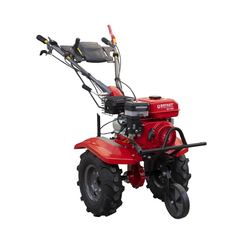 Motocultor Rotakt Titan RO110RV motor 8 CP 212 cmc benzina 2+1 viteze latime lucru 56-90 cm freze roti cauciuc 5.00-8" 3l ulei