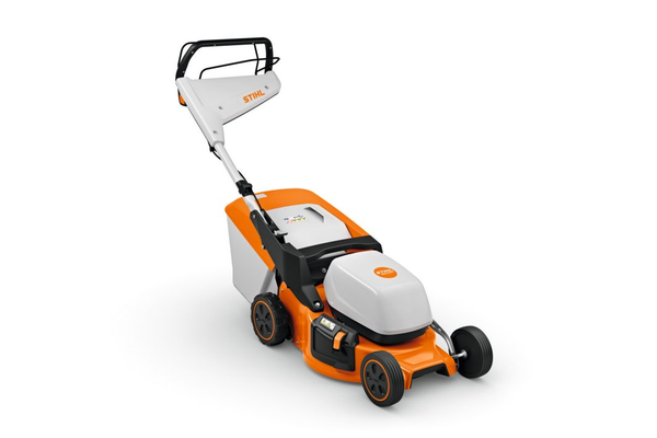 Masina de tuns gazonul STIHL RMA 248 T latime taiere 46 cm cos colector 52 L sistem AK fara acumulator si incarcator