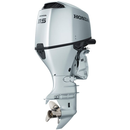 Motor barca Honda BF115 LRU cu mansa cizma lunga gama Mecanica 115 CP 4T pornire electrica elice de aluminiu cu 3 aripi port incarcare 40A-GRI clasic Honda