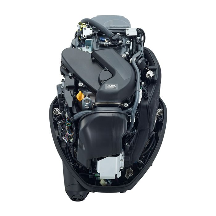 Motor barca Honda BF150 XCRZ cu mansa cizma extralunga gama Mecanica 150 CP 4T pornire electrica elice contrarotanta de aluminiu cu 3 aripi port incarcare 40A-GRI clasic Honda