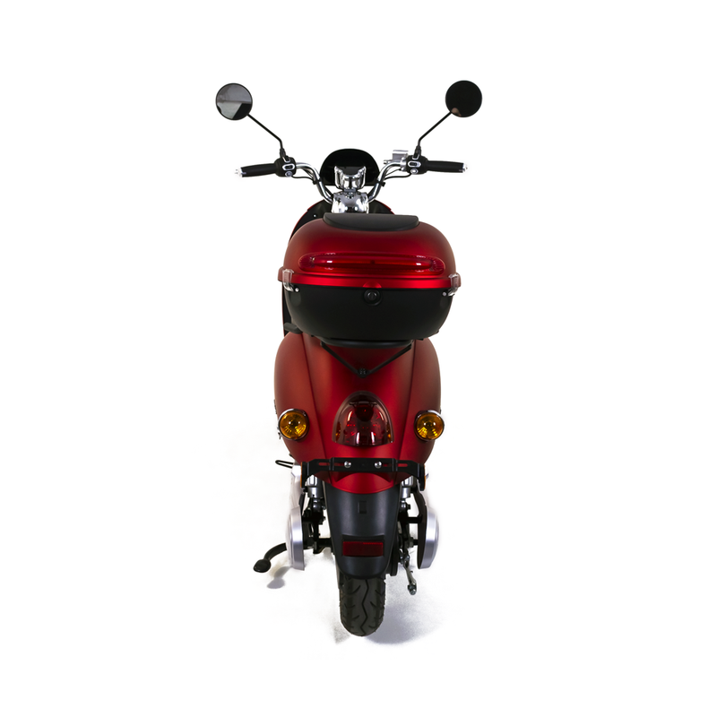 Scuter electric Rotakt Mandarin putere 1600W viteza 25 km/h autonomie 55 km baterie Litiu-ion 60V/20Ah greutate admisa 150kg fara permis