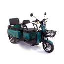 Tricicleta electrica Rotakt Liberia putere 1400W viteza 25 km/h autonomie 48 Km acumulatori 60V/20Ah greutate admisa 292kg fara permis - Albastru deschis