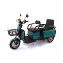 Tricicleta electrica Rotakt Liberia putere 1400W viteza 25 km/h autonomie 48 Km acumulatori 60V/20Ah greutate admisa 292kg fara permis - Verde