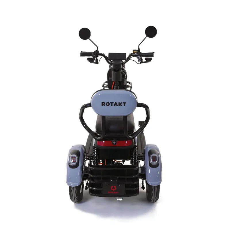 Tricicleta electrica Rotakt Senior putere 1000W viteza 25 km/h autonomie 62 Km acumulatori 60V/20Ah greutate admisa 187kg fara permis - Verde