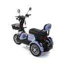 Tricicleta electrica Rotakt Senior putere 1000W viteza 25 km/h autonomie 62 Km acumulatori 60V/20Ah greutate admisa 187kg fara permis - Gri