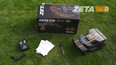 Robot de tuns gazonul AMBROGIO ZETA R latime taiere 18 cm lama stelata 4 cutite senzor ploaie mod ECO Bluetooth cod PIN