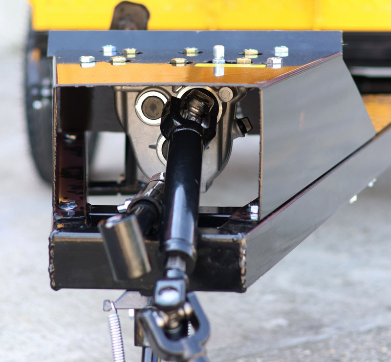 Agregat 4x4 Diesel Motocultor ProGARDEN Campo 1273 Alpine + Remorca ProGARDEN Alpine RM500T cu tractiune G2 500kg