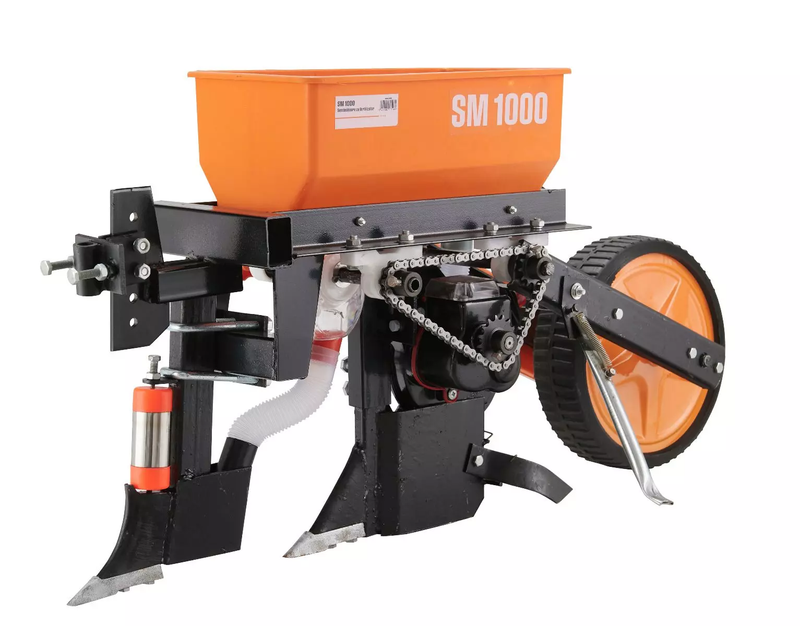 Semanatoare cu fertilizator O'MAC SM 1000 pentru motocultoare 1 rand