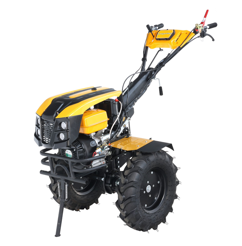 Agregat 4x4 Benzina Motocultor ProGARDEN Campo 1873V2 Alpine + Remorca ProGARDEN Alpine RM500T cu tractiune