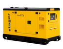 Generator insonorizat Stager YDY22S 22kVA 87A 1500rpm monofazat diesel