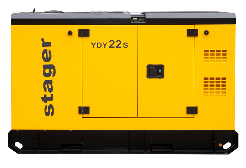 Generator insonorizat Stager YDY22S 22kVA 87A 1500rpm monofazat diesel