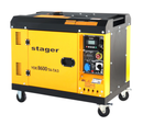 Generator insonorizat Stager YDE8600TA-TA3 7.5kVA 3000rpm dual diesel pornire electrica furnizeaza aceeasi putere monofazic cat si trifazic