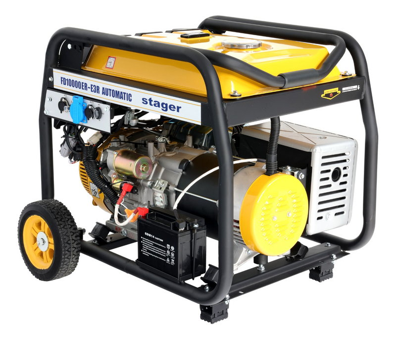 Generator Stager FD 10000ER-E3R Automatic putere 8.5kW monofazat trifazat benzina pornire electrica telecomanda