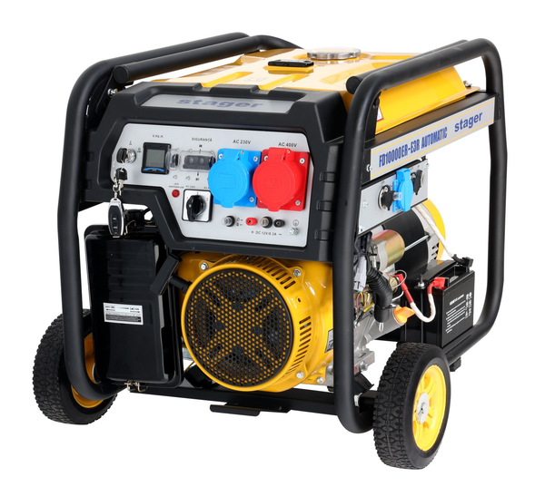 Generator Stager FD 10000ER-E3R Automatic putere 8.5kW monofazat trifazat benzina pornire electrica telecomanda