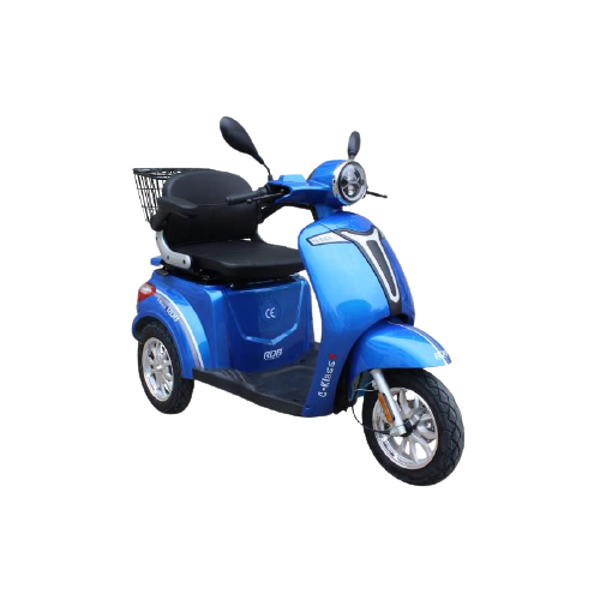 Tricicleta electrica RDB C-klass2 800 W frana fata disc model nou 2022 25 km/h albastru