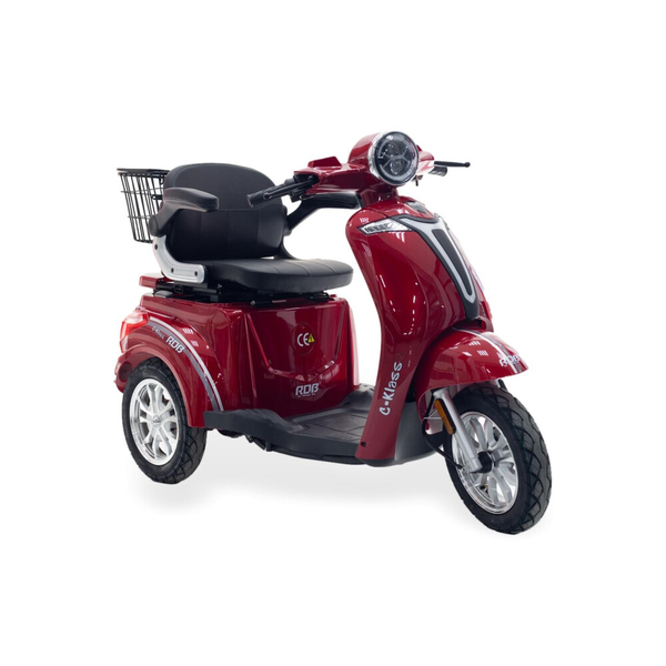 Tricicleta electrica RDB C-klass2 800 W frana fata disc model nou 2022 25 km/h rosu