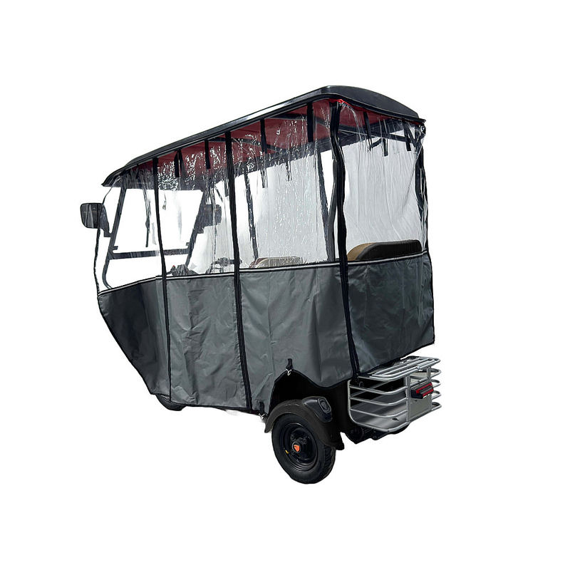 Tricicleta electrica RDB LONG cu acoperis si prelata fara permis 1800W 25km/h gri