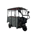 Tricicleta electrica RDB LONG cu acoperis si prelata fara permis 1800W 25km/h negru