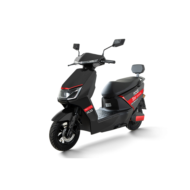 Scuter electric RDB STAR 2000W fara permis 25 km/h rosu
