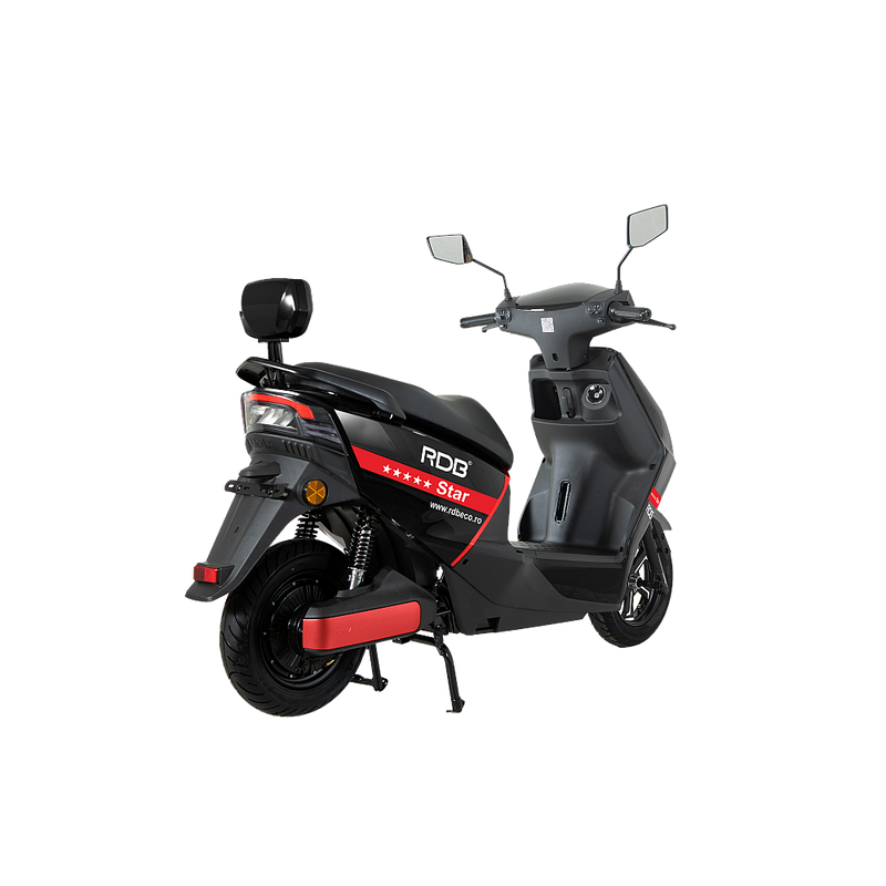 Scuter electric RDB STAR 2000W fara permis 25 km/h rosu