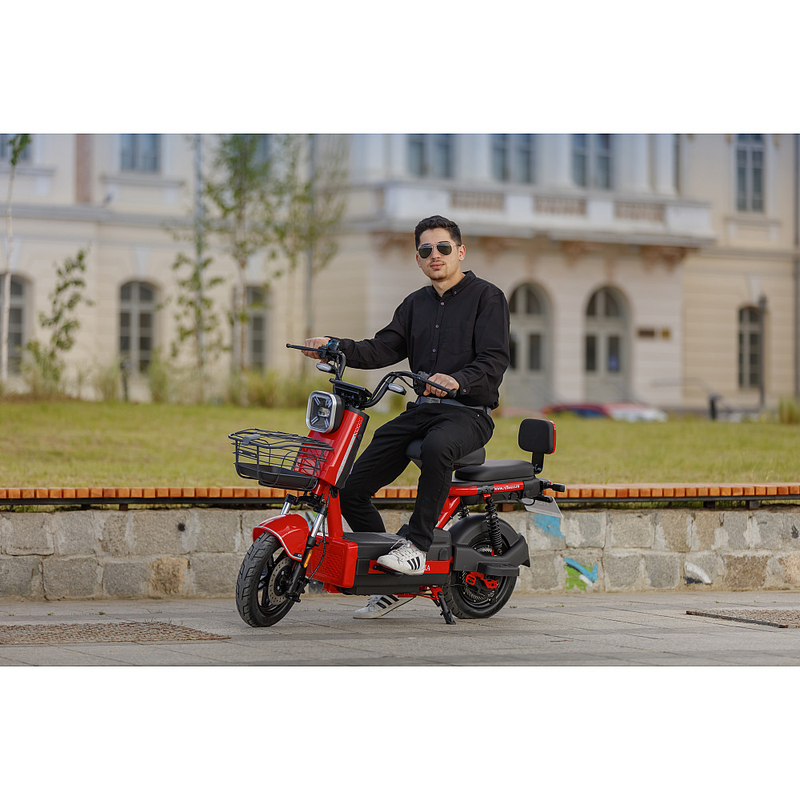 Scuter Electric RDB ROMA 600W fara permis 25km/h rosu