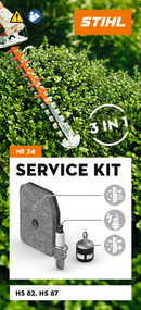 STIHL Kit Service 34 pentru foarfeca de tuns gard viu benzina HS 82 si HS 87