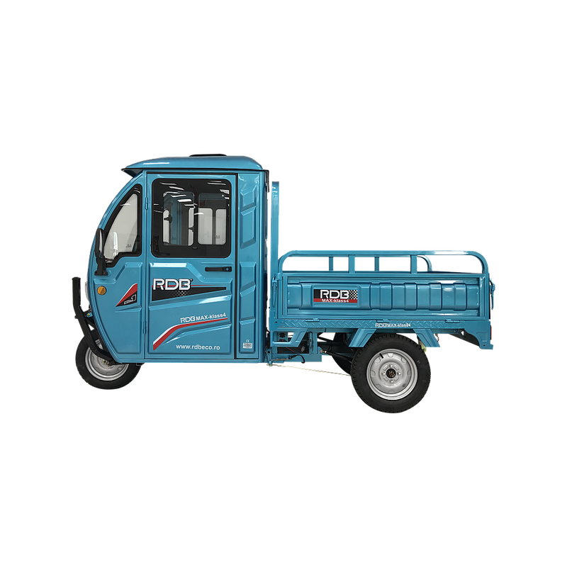 Tricicleta electrica RDB MAX-Klass4 acoperis inchis fara permis 72V 32Ah 4000W 25km/h rosu