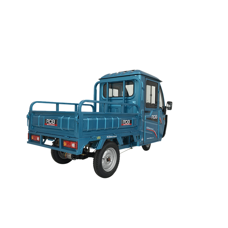 Tricicleta electrica RDB MAX-Klass4 acoperis inchis fara permis 72V 32Ah 4000W 25km/h verde