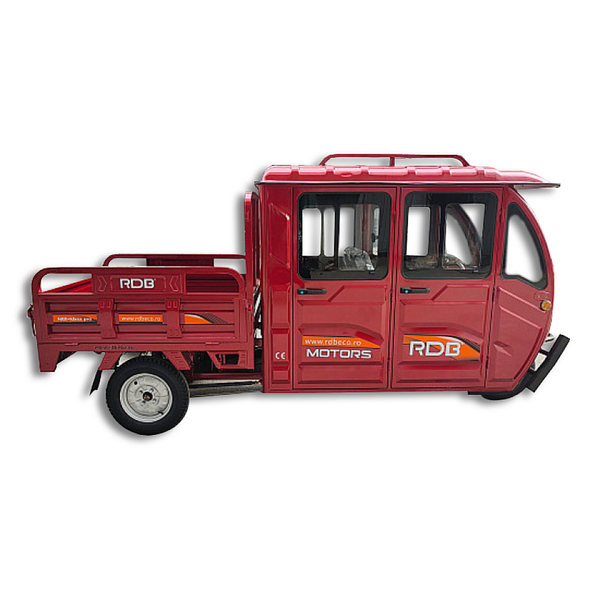 Tricicleta electrica RDB MAX-Klass PRO acoperis inchis fara permis 2000W-3000W 25km/h rosu