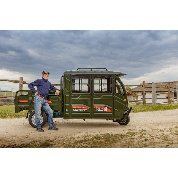 Tricicleta electrica RDB MAX-Klass PRO acoperis inchis fara permis 2000W-3000W 25km/h verde
