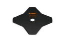 Cutit pentru taiat iarba STIHL GrassCut 230-4 cu 4 lame diametru 230 mm arbore reductor 25.4 mm - 40017133801