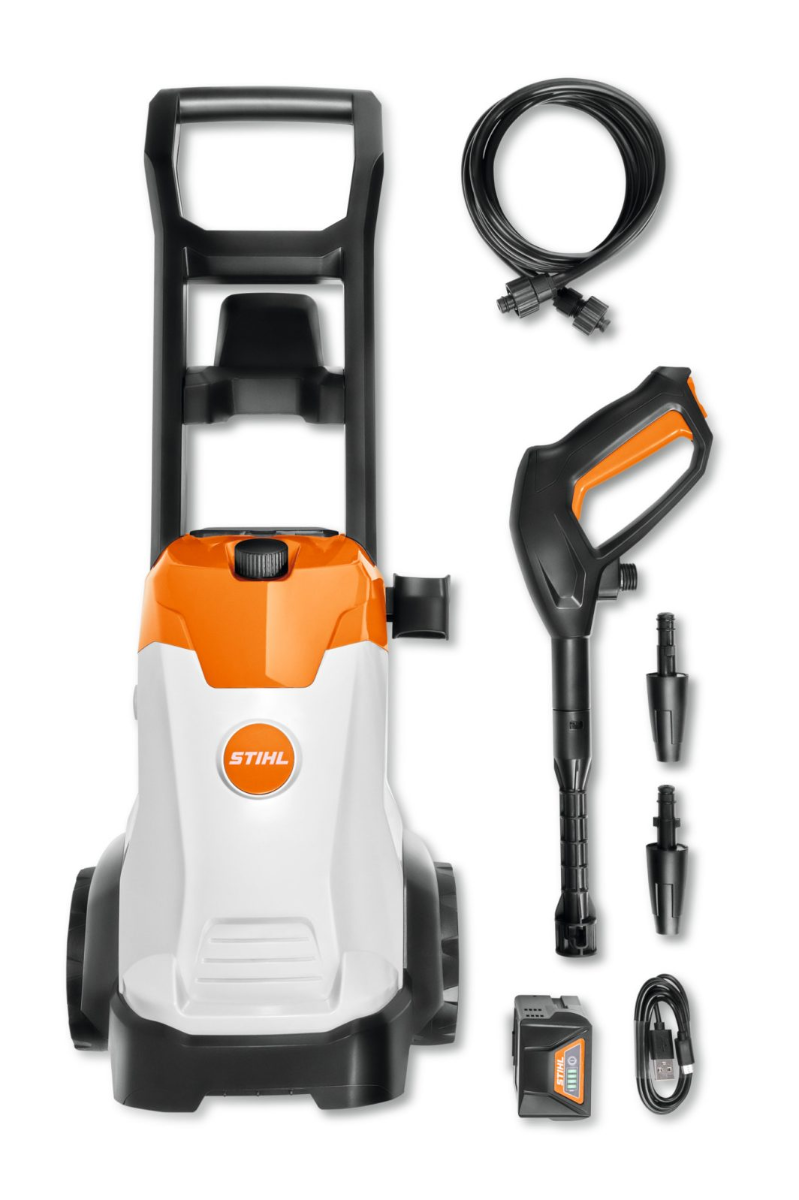 Spalator cu presiune de jucarie STIHL RE cu acumulator cablu USB