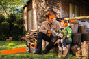 Casca de protectie de jucarie STIHL cu viziera pliabila