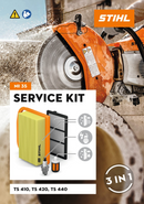 STIHL Kit Service 35 filtrul de aer din hartie, prefiltru, bujie, filtrul de combustibil pentru TS 410 / TS 420 / TS 440