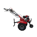 Motocultor Rotakt Titan RO110RV cu kit de capotare motor 8 CP 212 cmc benzina 2+1 viteze latime lucru 56-90 cm freze roti cauciuc 5.00-8" roti metal plug arat rarita reglabila plug cartofi cultivator 3l ulei