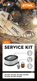 STIHL Kit Service 3 cu filtrul de aer HD2, bujie, filtrul de combustibil MS 440 /  460 / 640 / 650 / 660 / 780 / 880