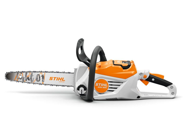 Motofierastrau STIHL MSA 80.0 C-B putere 1.2 kW pas lant 1/4" sistem AK cu acumulator AK 30 si incarcator AL 101