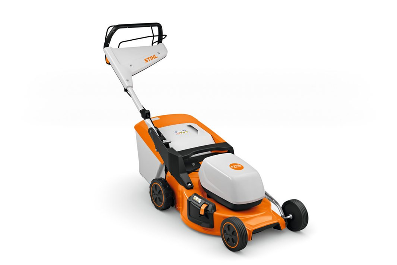 Masina de tuns gazonul pe acumulator STIHL RMA 253.3 T autopropulsata latime taiere 51 cm cos colector 55 L fara acumulator si incarcator sistem AK