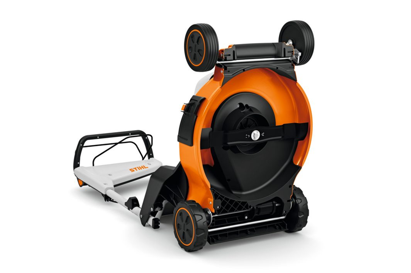 Masina de tuns gazonul pe acumulator STIHL RMA 253.3 T autopropulsata latime taiere 51 cm cos colector 55 L fara acumulator si incarcator sistem AK